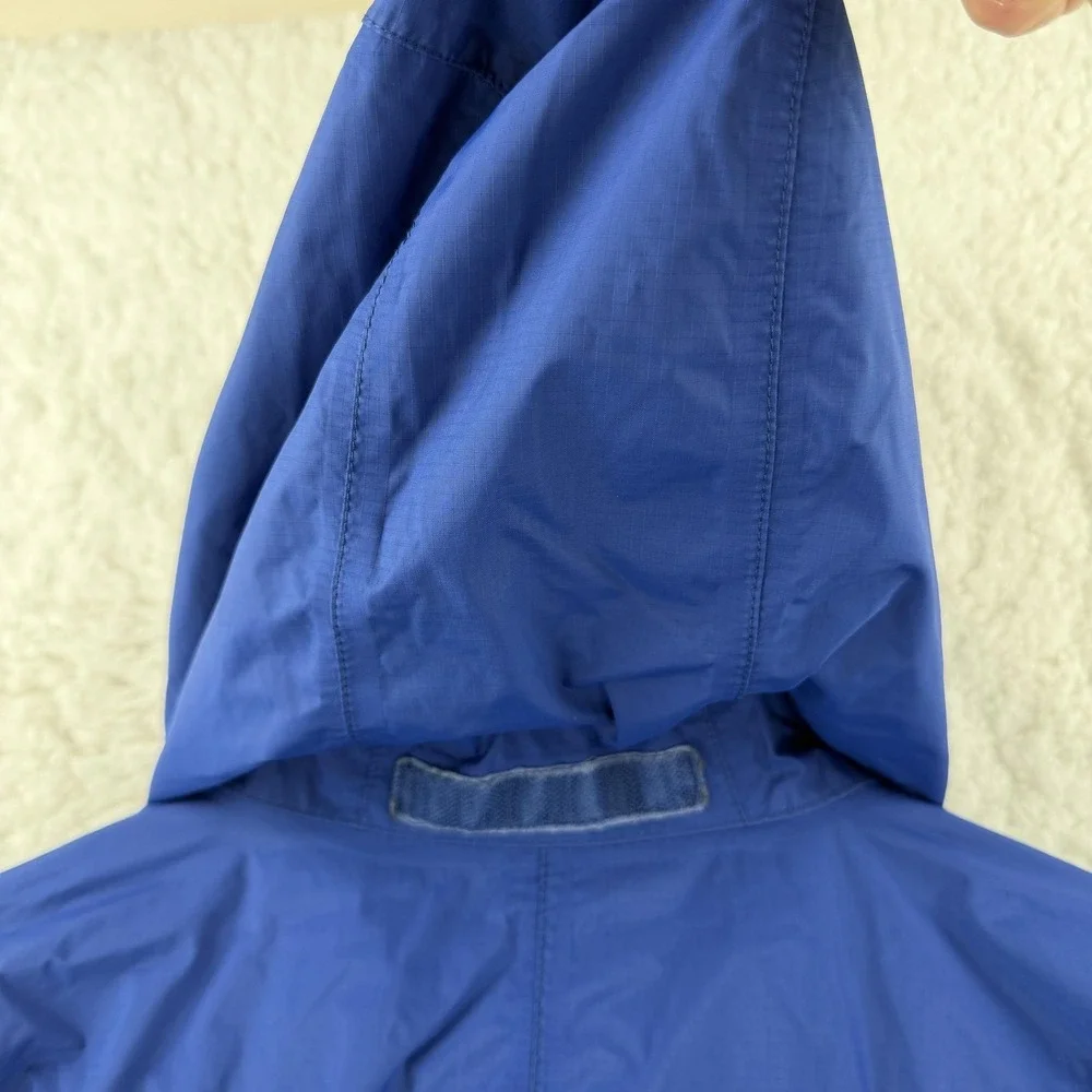 The North Face Hyvent Jacket Mens Medium Blue Hooded‎ Full Zip Mesh Windbreaker